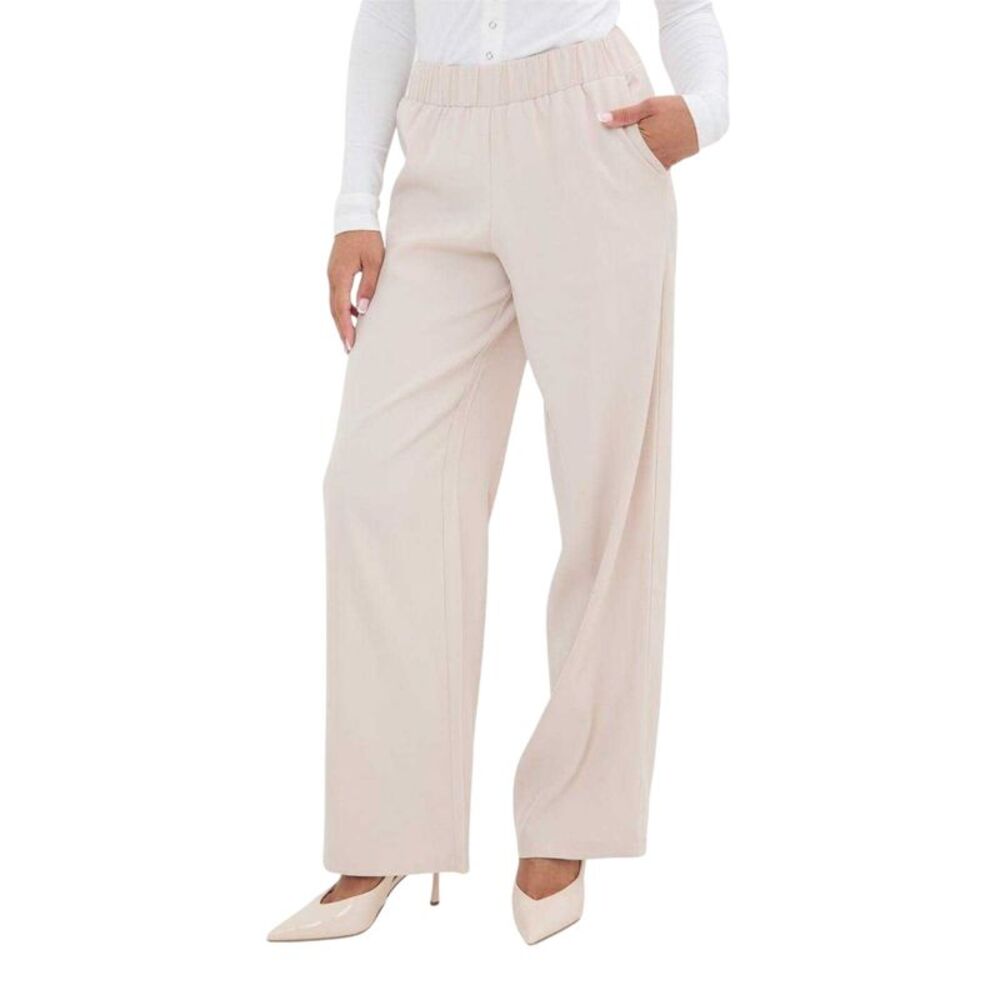 I Saw It First Womens/Ladies Woven Straight Leg Pants / Sand